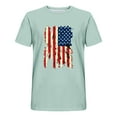 thumbnail image 3 of Joau Men's Amrican Flag Patriotic T-Shirts Lightweight Short Sleeve Crewneck T-Shirts Soft and Comfortable Graphic T-Shirts (Reg. or Big & Tall), 3 of 3