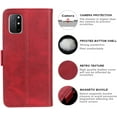 thumbnail image 2 of OnePlus 8T / OnePlus 8T 5G Case, Wallet Folio Flip PU Leather Magnetic Buckle Slim Back Cover Built-in Card Holder Slot and Stand for OnePlus 8T / OnePlus 8T 5G (Red), 2 of 6