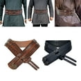 thumbnail image 2 of Apooke Viking Embossed Wide Belt Medieval Faux Belt Renaissance Knight Corsets Belt Norse Costume Armors Belt, 2 of 15
