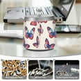 thumbnail image 6 of Yayeee Ashtray with Lid for Cigarette Smokeless Stainless Steel Home Ash Holder, Blue Butterflies, 6 of 7