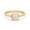 Rose Plated, variant on Princess Cut Opal & Moissanite 925 Sterling Silver Yellow Gold Plated Promise Band Ring, Engagement Ring, October Birthstone Elegant Statement Ring, Wedding Gift Jewelry For Her