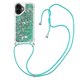 thumbnail image 1 of For iPhone 17 TPU Case Quicksand Phone Cover with Lanyard - Laser Hearts, 1 of 5