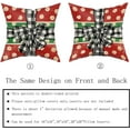 thumbnail image 5 of Red Green Christmas Pillow Covers 20x20 Set of 2 Rustic Xmas Holiday Decoration Polka Dots Print Decorative Outdoor Pillowcases Winter Gift Farmhouse Throw Cushion Case Decor for Couch Sofa Bed, 5 of 6