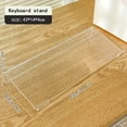 thumbnail image 3 of 1pc Clear Acrylic Keyboard Stand - Ergonomic Tilted Design with Non-Slip Base | PMMA Height Adjustable Tray for Home/Office, 3 of 6