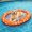 Orange, variant on Inflatable Dog Pool Float with Rope, 53x36 Inch Oval Raft for Dogs up to 80lb