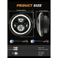 thumbnail image 5 of For 2007-2018 Jeep Wrangler JK JKU 7" LED Headlights Halo Fog Lights Combo Kit, 5 of 15