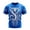Blue, variant on Men's Graphic T Shirt 3D Dragon Printed Short Sleeve Crewneck T-Shirt Summer Animal Theme Cool Lightweight Tops Purple XXL