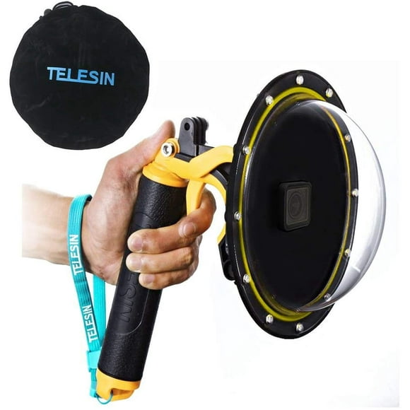 TELESIN Gopro Dome Port for GoPro 7/6/5 Black Underwater 6 inches GoPro Diving Dome Port with Waterproof Cover Case +