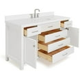 thumbnail image 7 of Ariel H061swqovo Bristol 61" Free Standing Single Oval Basin Vanity Set - White, 7 of 7