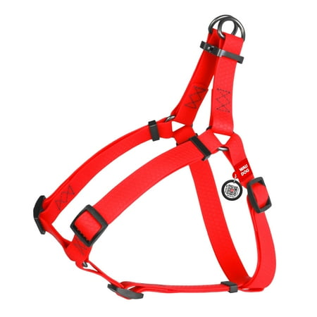 UPC: 4823089319230 | Waterproof Dog Harness | Reflective Padded Harness with Adjustable Neck and Chest | Great for Outdoor Hiking Training & Swiming for Large Small and Medium Dogs – Red