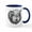 White/Navy Inside, variant on CafePress - Snarling Wolf Mug - 11 oz Ceramic Mug - Novelty Coffee Tea Cup