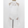 thumbnail image 5 of Miutii Kids Girls Ballet Leotard Dancewear Dress Gymnastics Lyrical Contemporary Performance Dress Ivory 10, 5 of 8