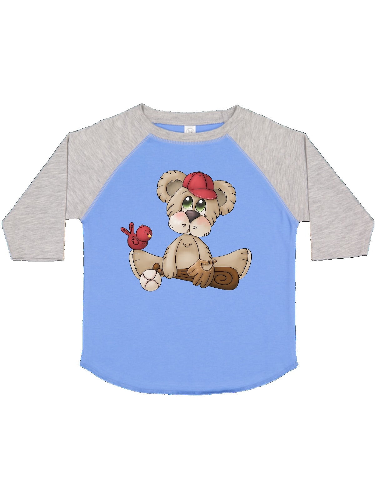 INKtastic - Baseball Teddy Bear Toddler T-Shirt - Walmart.com - Walmart.com