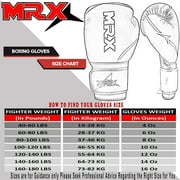 Boxing Gloves Fighting Training Combat Train Workout Sparring Grappling Durable Light Weight Adult Punch Bag Glove Muay Thai Punching Mitts Kickboxing MMA Gloves Men and Women Black White Blue 14oz