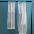 thumbnail image 4 of Prettyui Clothes Hanging Dust Cover Dress Suit Coat Transparent Storage Bag Case Organizer Wardrobe Dress Clothing Hanging Dust Cover, 4 of 5