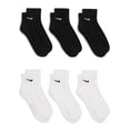 thumbnail image 2 of Men's Nike 6-Pack Everyday Cushion Ankle Training Socks Color: Black Size: 12-15, 2 of 8