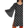 thumbnail image 4 of Moomaya Kimono Sleeve Mini Kurta Summer Tunic Printed Short Kurtis For Women, 4 of 5