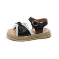 thumbnail image 5 of LYHaoo Girls Sandals Girls' Sandals Summer Children's Bow Western Shoes Little Girls Baby Soft Bottom Beach Shoes Sizes 27 Little Kid(4-4.5 Years), 5 of 5
