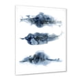thumbnail image 2 of Designart 'Abstract Of Clouds Dark Blue Colored V' Modern Framed Art Print, 2 of 4