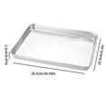 thumbnail image 4 of 1pc, Cake Pan, Stainless Steel Cookie Tray, Rectangular Non-Stick Baking Cake Pan, East To Clean Baking Pan, Baking Tools, Kitchen Gadgets, Kitchen Accessories, Home Kitchen Items, 4 of 4