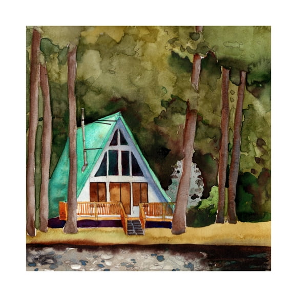 Trademark Fine Art Paul McCreery  Rad Little Cabin I Canvas Wall Art