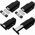 thumbnail image 1 of Push to Open Magnet Latch Magnetic Push Lock Door 4 Pieces Damper Door Cupboard Push Open for Cabinet Drawer System Black, 1 of 4