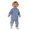 Blue, variant on Toddler Boy Outfits Mock Neck Long Sleeve Pocket Solid Print Shirt And Trousers 2 Piece Outdoor Wear Baby Boys' Clothing Sets Size 9-12 Months