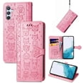 thumbnail image 2 of Funda Cartera FOXDOCK para Samsung Galaxy A54 5G , Flip PU con Relieve de Gatos y Perros, Tarjetero y Soporte, 2 of 6