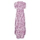thumbnail image 5 of ICHUANYI Clearance Women's Dresses Summer Casual Rounk Neck Short Sleeve Pockets Printing Long Dress(Purple, M) ICHUANYI WER2023081400475, 5 of 5