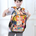 thumbnail image 6 of FORMRS School Backpack 17" Student Travel Bag with Laptop Compartment, Art Geometric, 6 of 7
