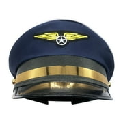 Performance Cap Pilot Hat Captain Cap Adjustable Cap Octagonal Hat for Carnival