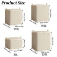 thumbnail image 3 of Clothes Storage Bag | Khaki | 30L | Fabric Organizer | Closet Storage | Bedding Organizer | Bedroom Storage | Home Space Saver, 3 of 9