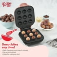 Rise by Dash Donut Bite Maker, Pink Makes 9 Donut Bites 4 in x 9.1