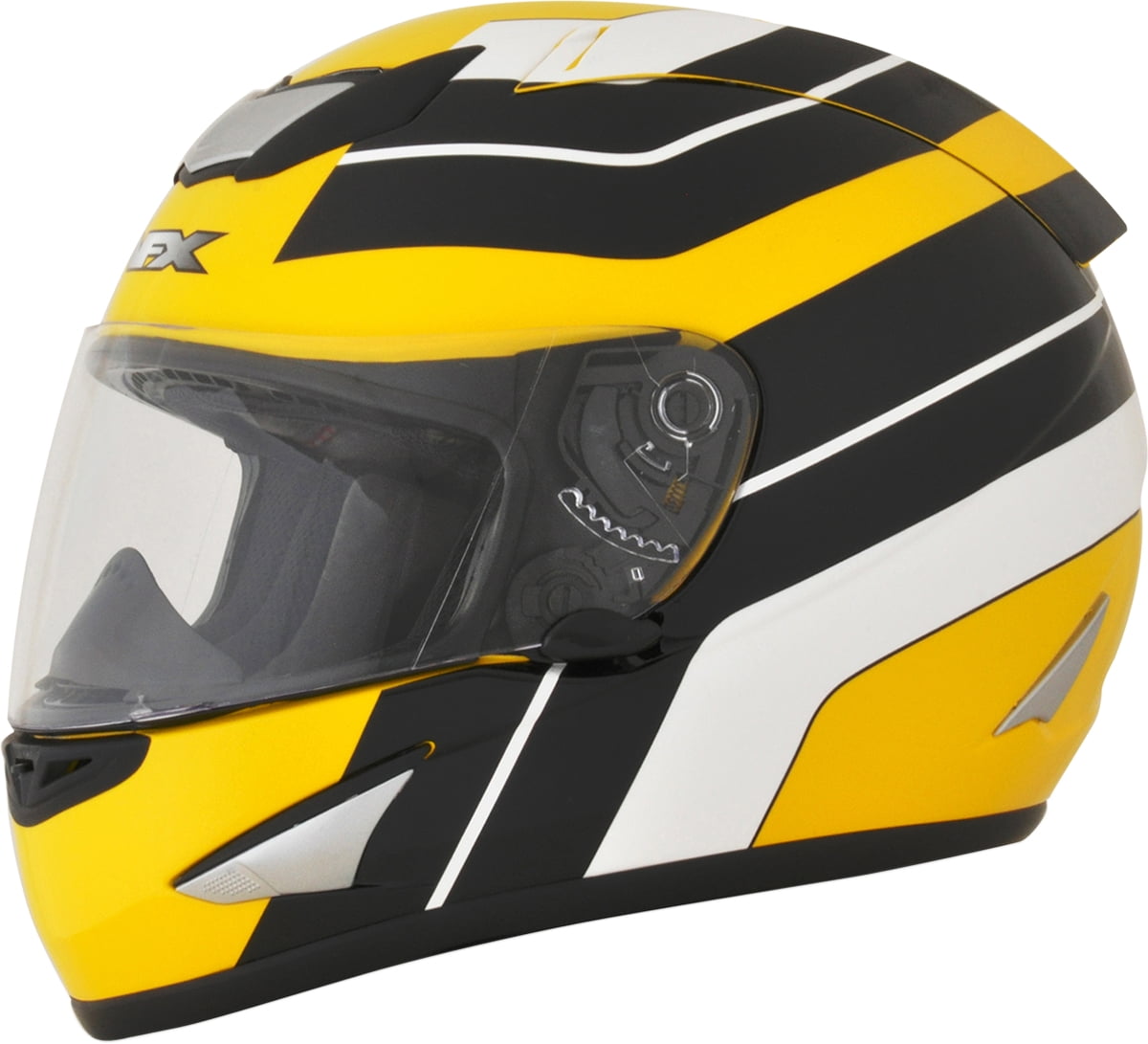 AFX FX95 FullFace Helmet Vintage Yamaha Graphics Yellow Lg 01019628