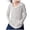 Gray, variant on Girl's UPF 50 Sun Protection Hoodie Shirt Kids UV Long Sleeve Quick Dry Zip Hoodies Jacket Athletic Hiking Swim Shirts With Pockets