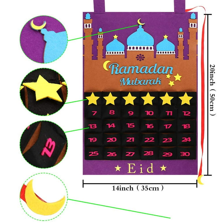 Ramadan Calendar for Kids, Advent Calendar, Ramadan Decor, Calendar, Ramadan  Advent Calendar, Ramadan and Eid Calendar, Ramadan Decoration 