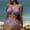 *Purple, variant on ClodeEU Women's Halter Triangle Bikini Set, Side Tie 2-Piece Swimsuit, Classic Low-Waist Bathing Suit Purple,Womens Plus L