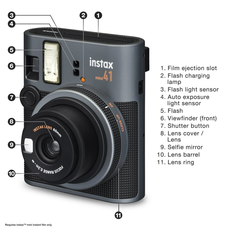 Fujifilm Instax Mini 41 Instant Camera with Bonus 10 Pack of