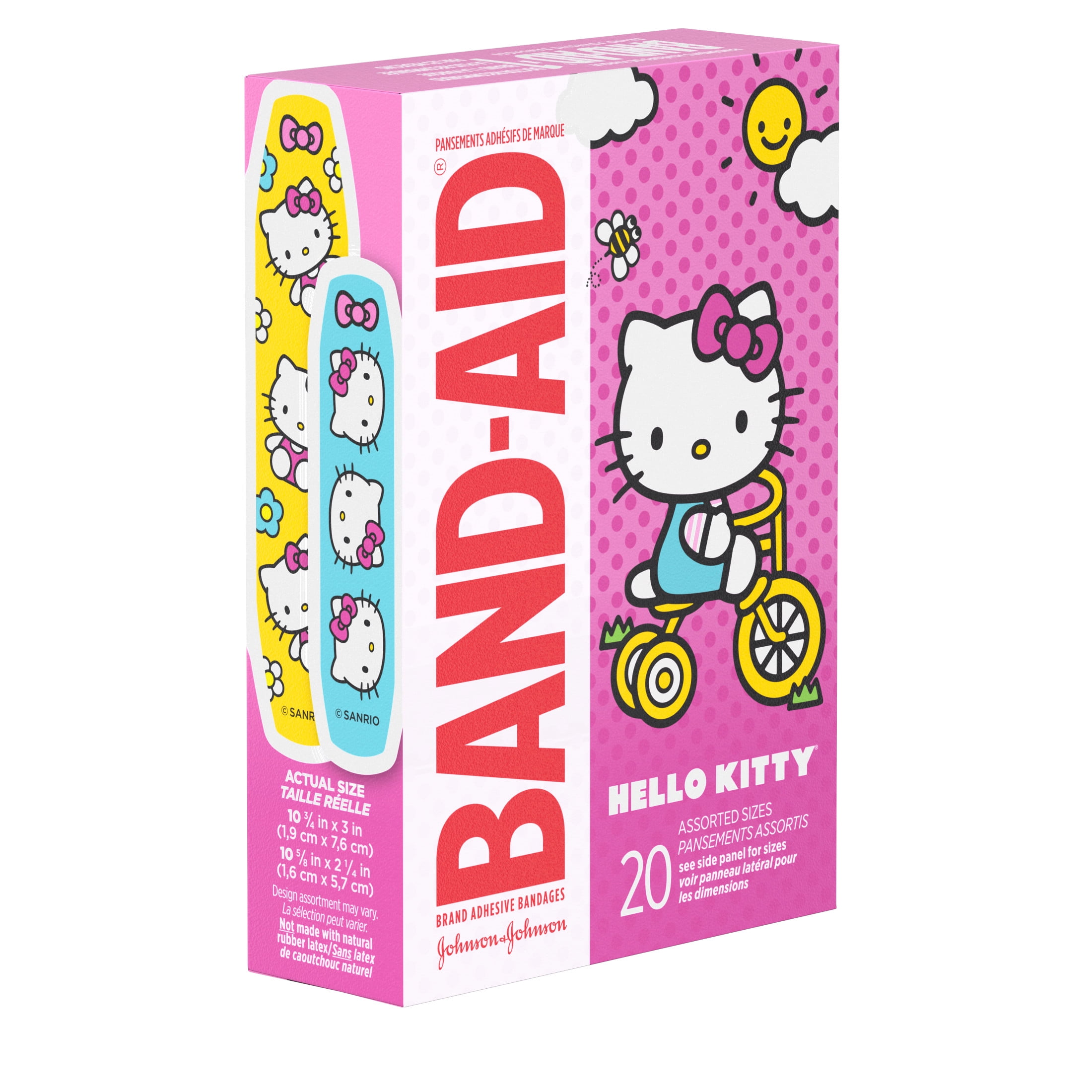 Band-Aid Adhesive Bandages, Hello Kitty, Assorted Sizes 20 Ct