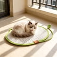 thumbnail image 4 of BZPIZ Summer Cat Dog Cooling Mat with Scratching Board Ice Silk Self Cool Pad for Small Medium Dogs & Cats, Pet Sleeping Pad for Indoor & Outdoor Floor, Car Seats, Washable & Non-Toxic Green, 4 of 6