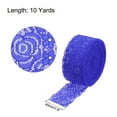 thumbnail image 2 of Unique Bargains Lace Trim 10 Yards 1.6 Inch Flower Elastic Lace Ribbons for Package Decoration Wedding Headbands Dark Blue, 2 of 5
