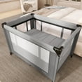 thumbnail image 5 of Dream on Me Zazzy Portable Play yard with Bassinet, Gray, Unisex, 5 of 7