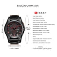 thumbnail image 3 of 8225 Cuarzo Reloj de moda Hombre Reloj Marca de fábrica superior Correa de cuero Business Milit CURREN  Mirar, 3 of 4
