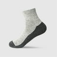 thumbnail image 2 of LNWUY Mens Ankle Socks Athletic Cushioned Breathable Low Cut Tab With Arch Support Sports Socks Gray Free Size, 2 of 2
