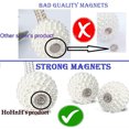 thumbnail image 4 of 2pcs Magnetic Curtain Tiebacks, European Style Convenient Drape Tie Backs, Decorative Drape Tie Backs Holdback Holder，No Tools Required Gray, 4 of 7