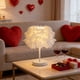 thumbnail image 4 of Lámpara De Mesa De Hierro 1Pcs 11.02x3.94" Iron Table Lamp with White Feather Shade USB Powered Decorative Bedside Lighting for Bedroom or Wedding Decor JASKFLY, 4 of 8