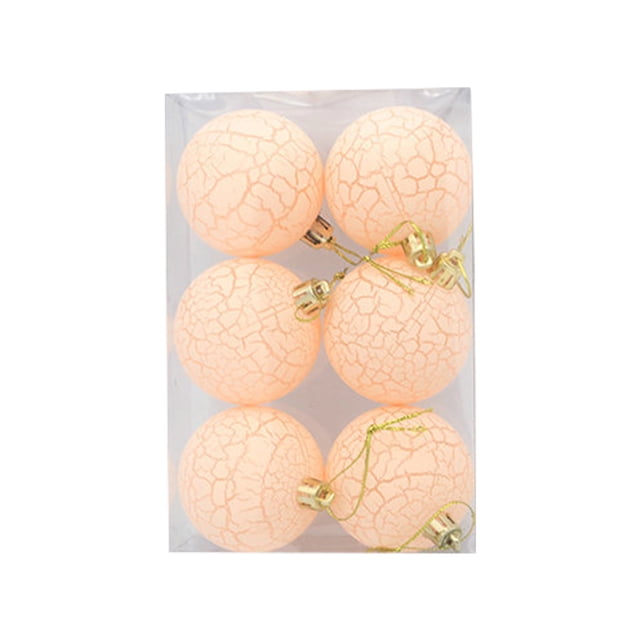 Christmas Decorations-6Pcs Christmas Baubles Party Xmas Tree Decorations Hanging Ornament Decor 8cm