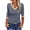 Grey, variant on Women V Neck Long Sleeve T Shirt Color Block Mid Length Basic Top