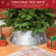thumbnail image 4 of HOMCOM 26" Christmas Tree Collar with Hollow Snowflake Patterns Silver, 4 of 10