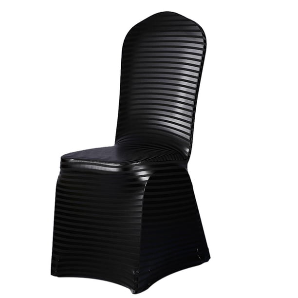 Pu cuero elástico estiramiento slipcover comedor silla cubierta negro negra Sunnimix Cubierta de la silla del comedor